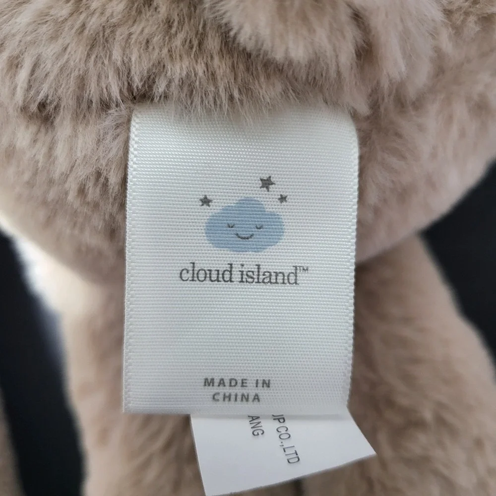 Cloud‎ Island Baby Bear Plush Security Blanket Comfort Toy Tan
